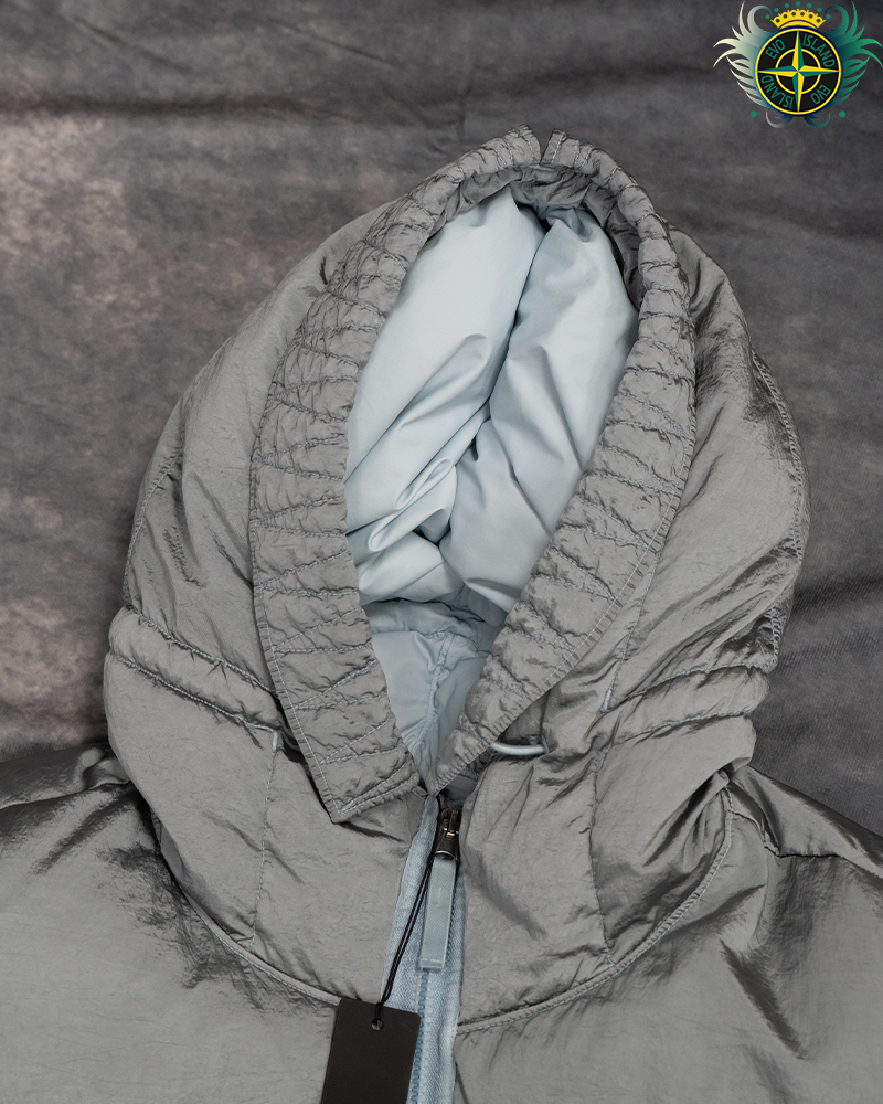 Stone Island Nylon Metal Watro-TC in Econyl® Regenerated Nylon Light Blue