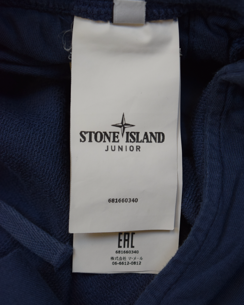 Stone island Junior Joggers blue detail view