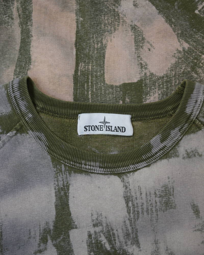 Stone island X Snowbeast crewneck detail view