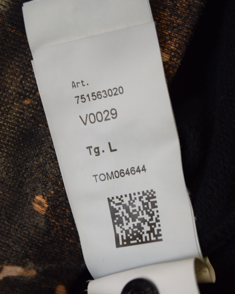 Stone island X Snowbeast crewneck black detail view