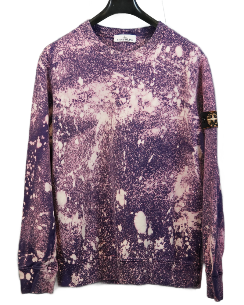 Stone Island X Snowbeast Crewneck purple front view