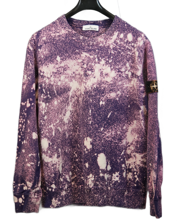 Stone Island X Snowbeast Crewneck purple front view