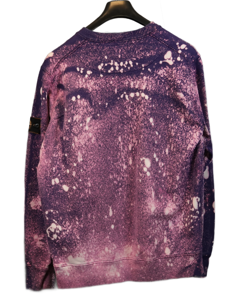 Stone Island X Snowbeast Crewneck purple back view