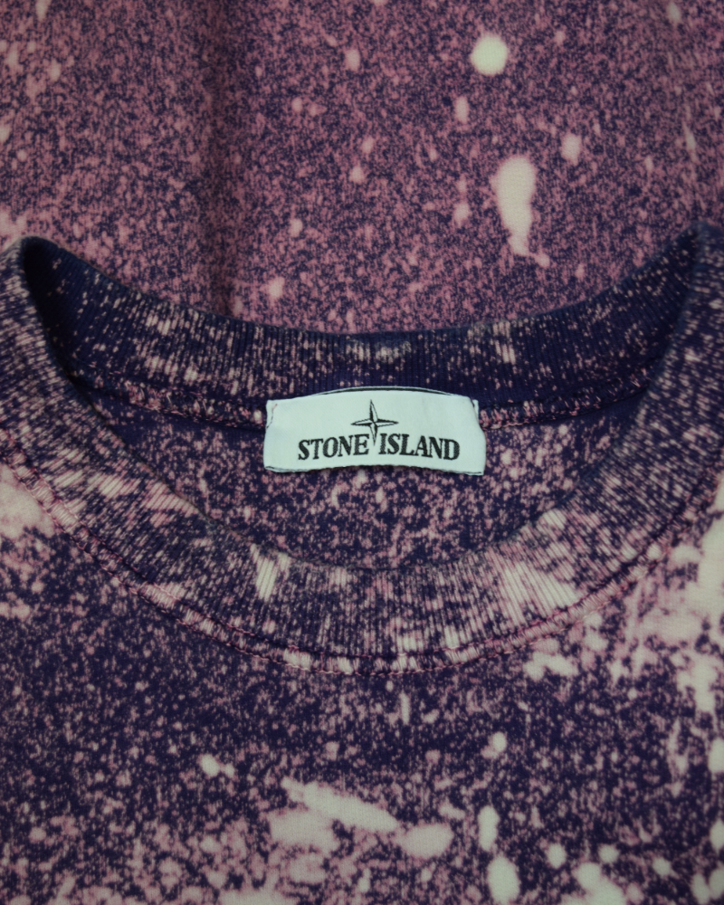 Stone Island X Snowbeast Crewneck purple detail view