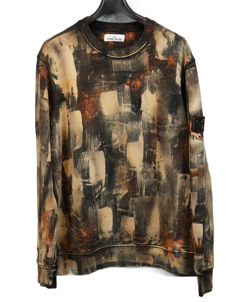 Stone Island X Snowbeast Crewneck black front view