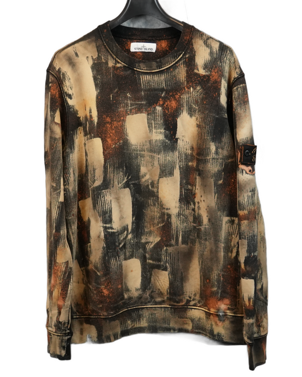 Stone Island X Snowbeast Crewneck black front view