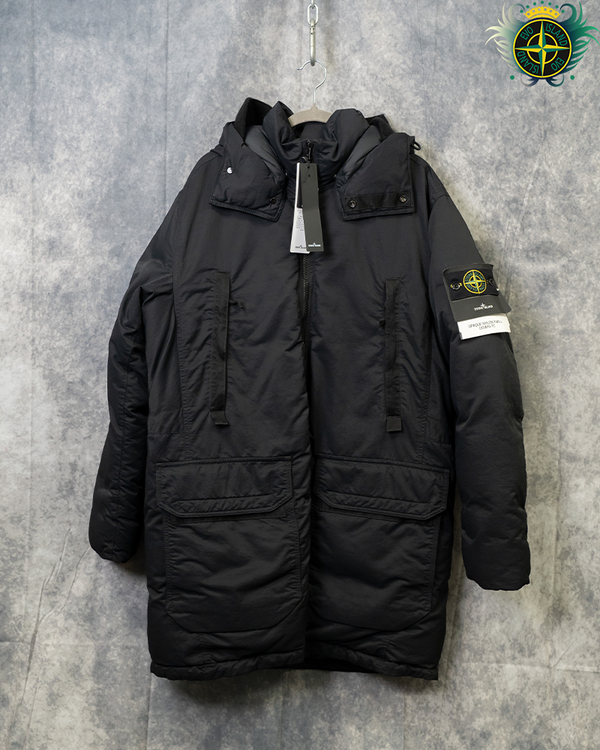 Stone Island Opaque Nylon Twill Down TC Jacket Black - L