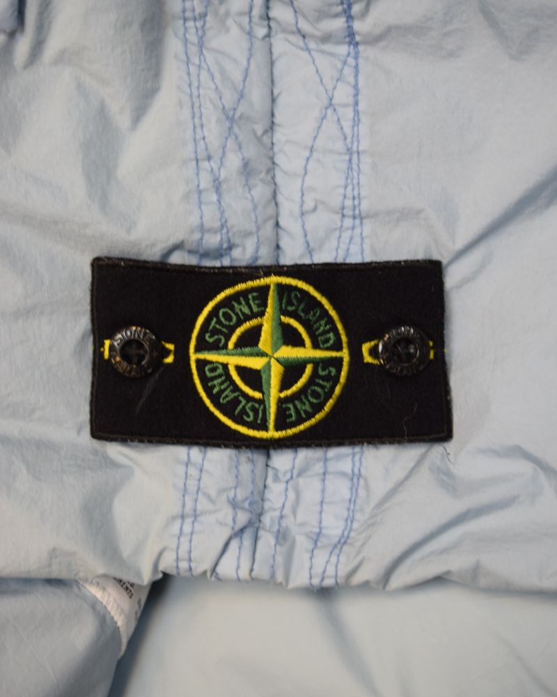 Stone Island Garment Dyed Crinkle Reps R-NY Down Gilet Blue detail view