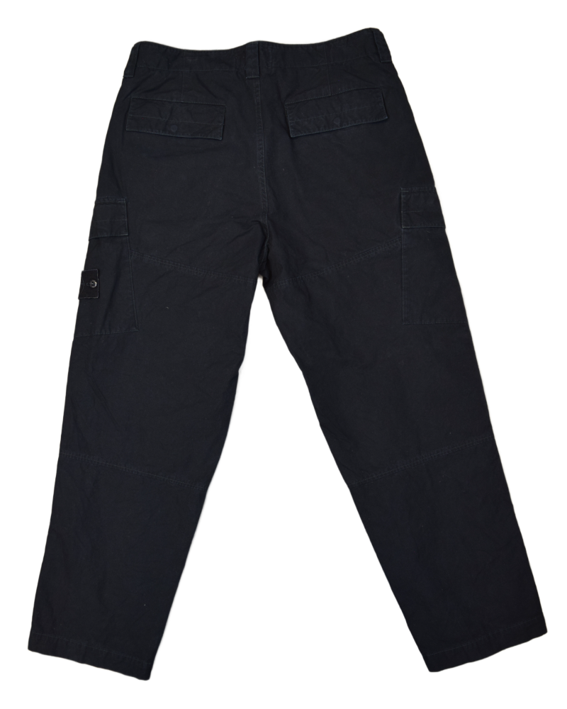 Stone Island Ghost Cargos Black back view