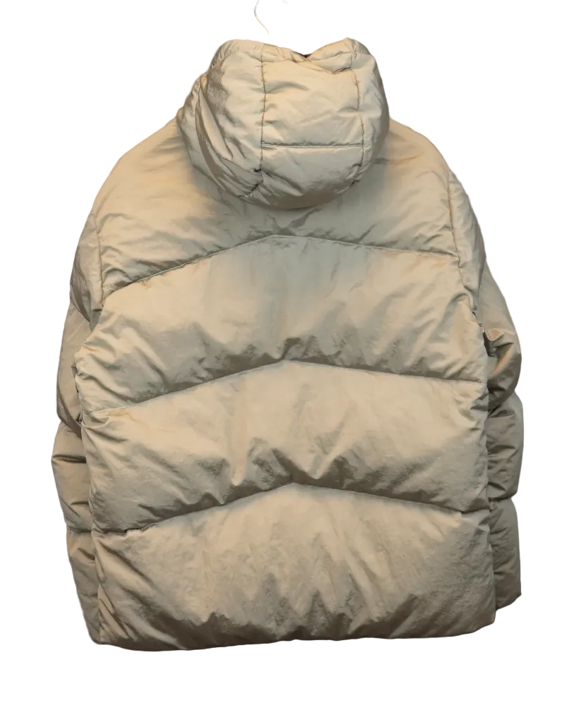 Stone Island Nylon Metal In Econyl Regenerated Nylon With Down - TC Reversible Coat Cream back view