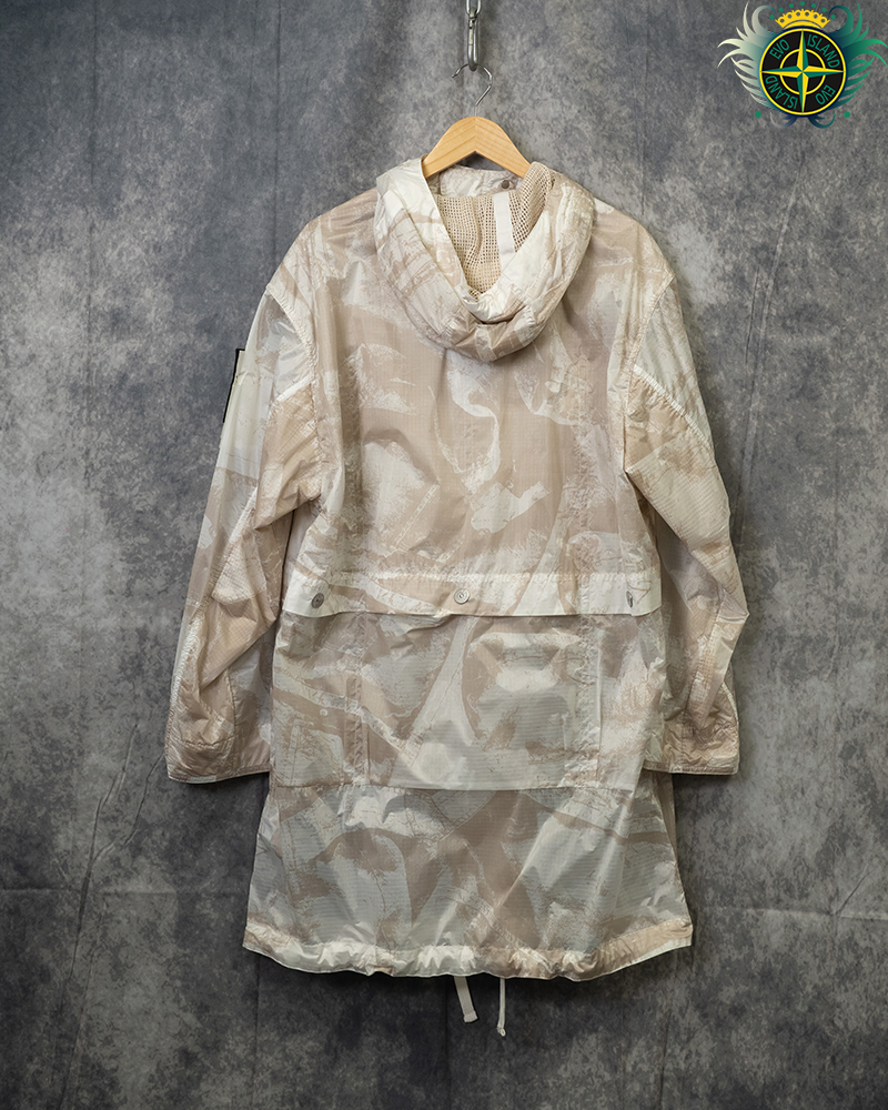 Stone Island UV-Reactive Scan Camo Nylon Ripstop Jacket Cream - M