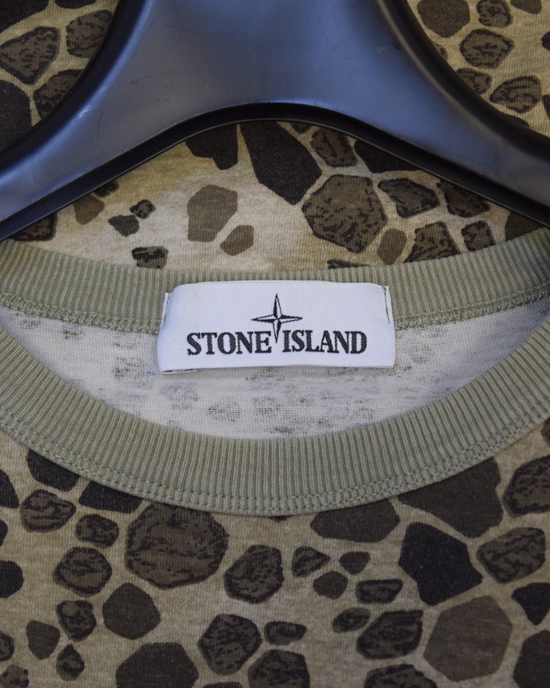 Stone Island Aligator Camo T-Shirt Camo detail view