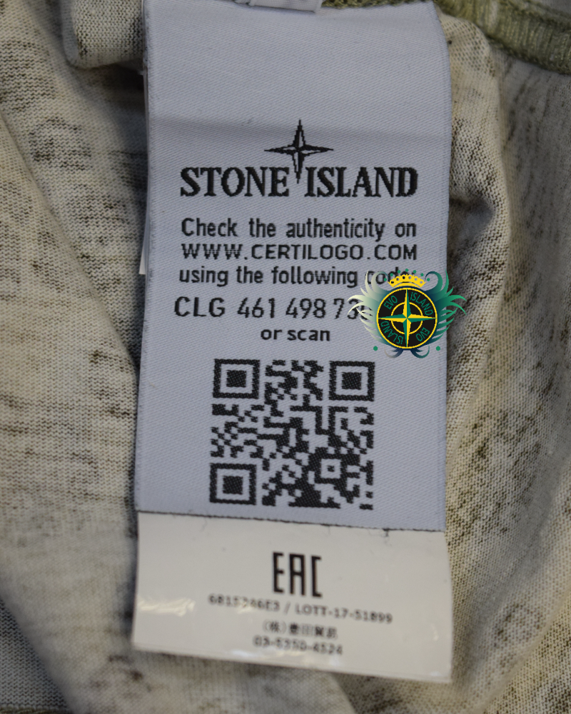 Stone Island Aligator Camo T-Shirt Camo detail view