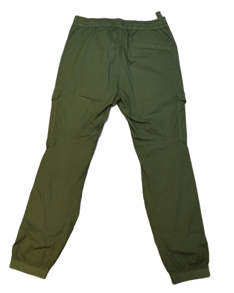 Stone Island Cuffed Cargos Green back view