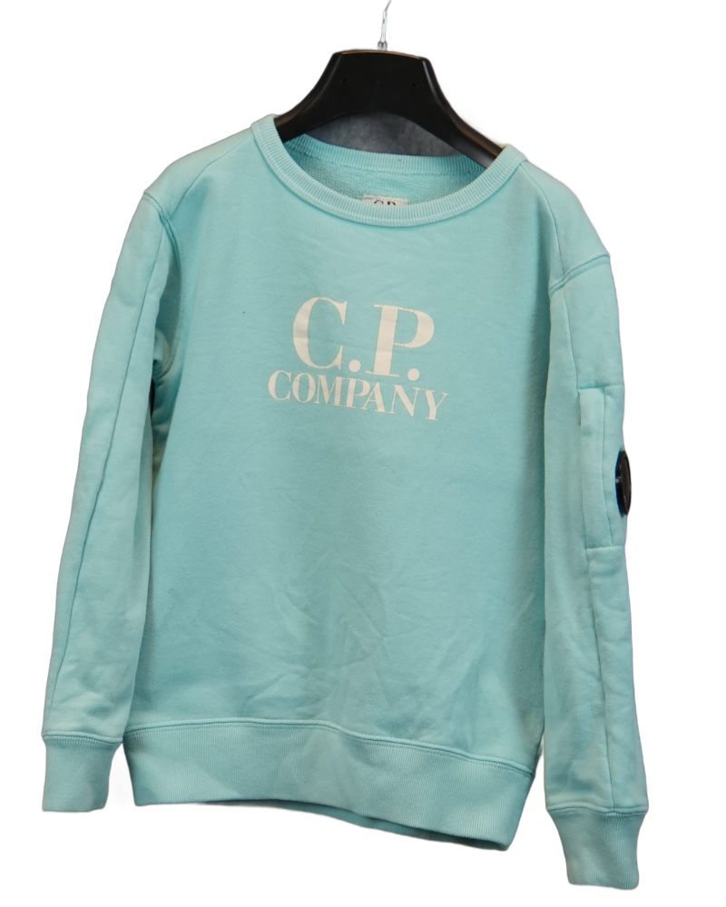 C.P. Company Kids Crewneck Blue front view