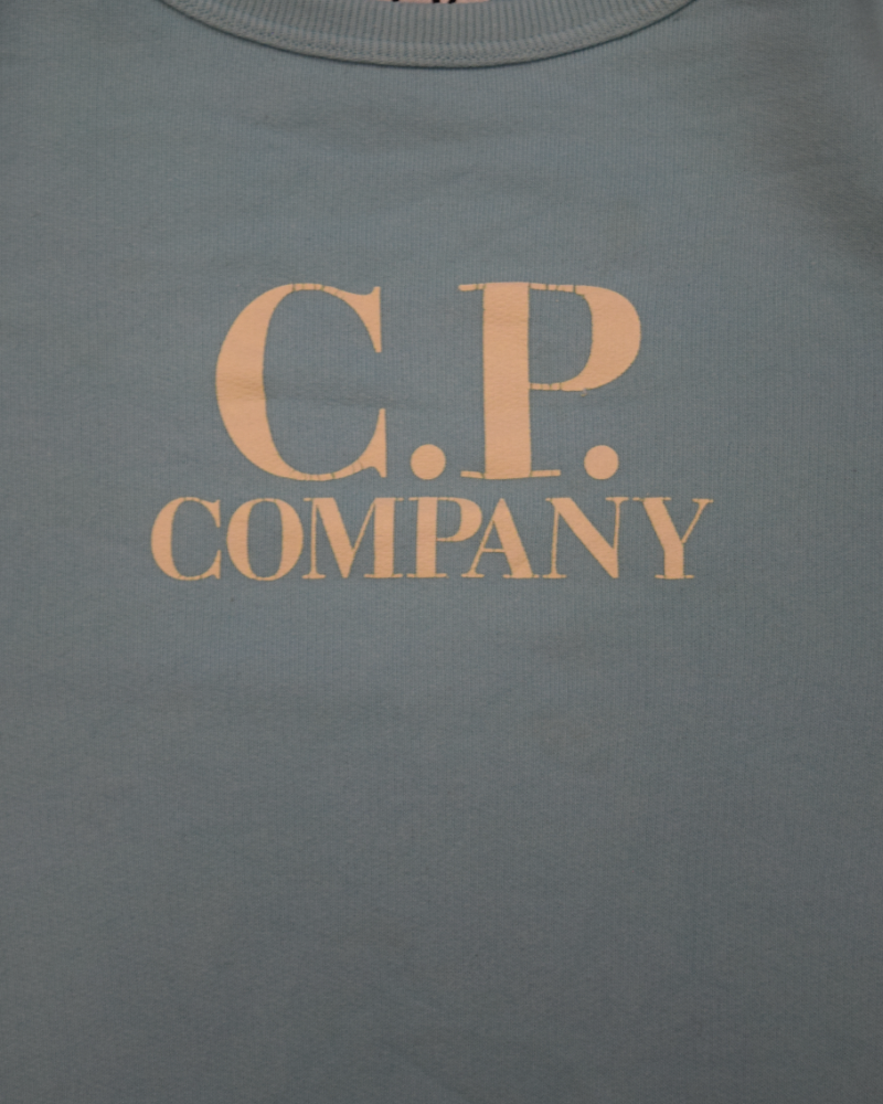 C.P. Company Kids Crewneck Blue detail view