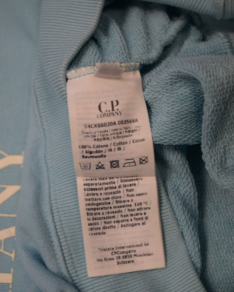 C.P. Company Kids Crewneck Blue detail view