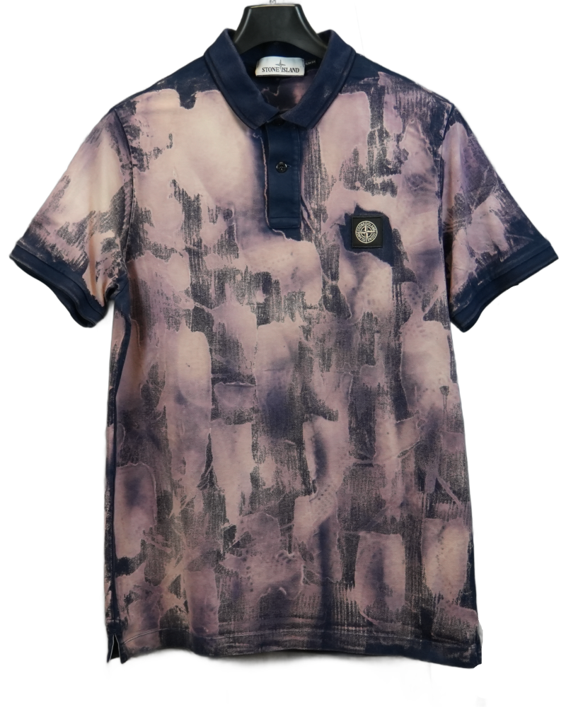 Stone island X Snowbeast Patch Project polo shirt front view
