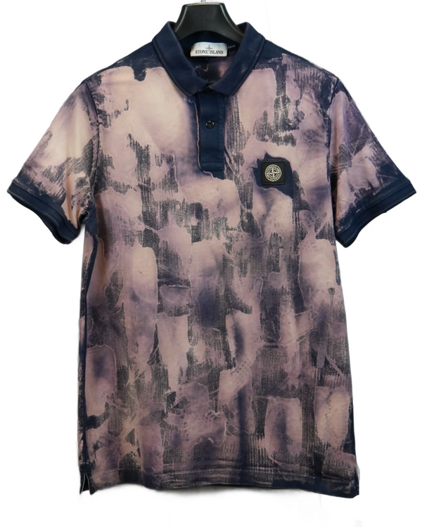 Stone island X Snowbeast Patch Project polo shirt front view