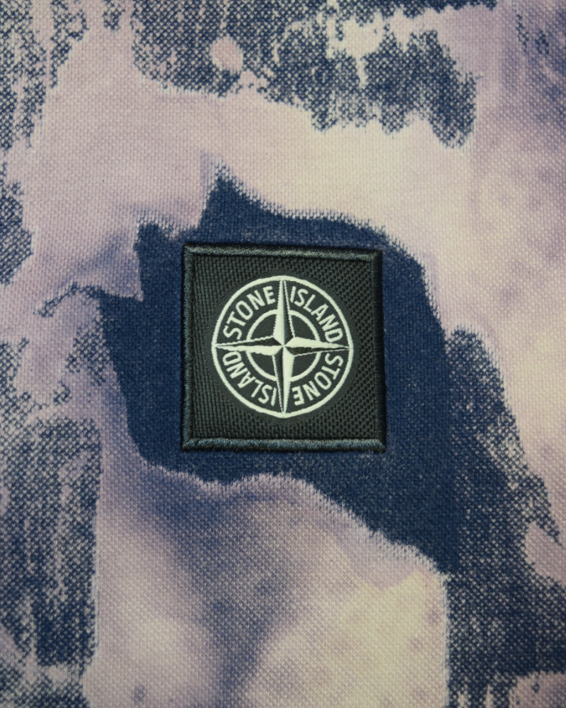 Stone island X Snowbeast Patch Project polo shirt detail view