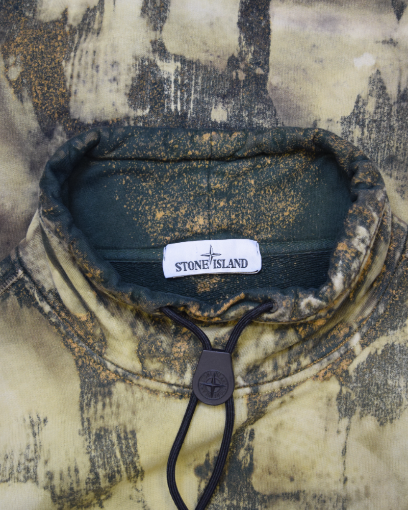 Stone island X Snowbeast mock neck sweater detail view