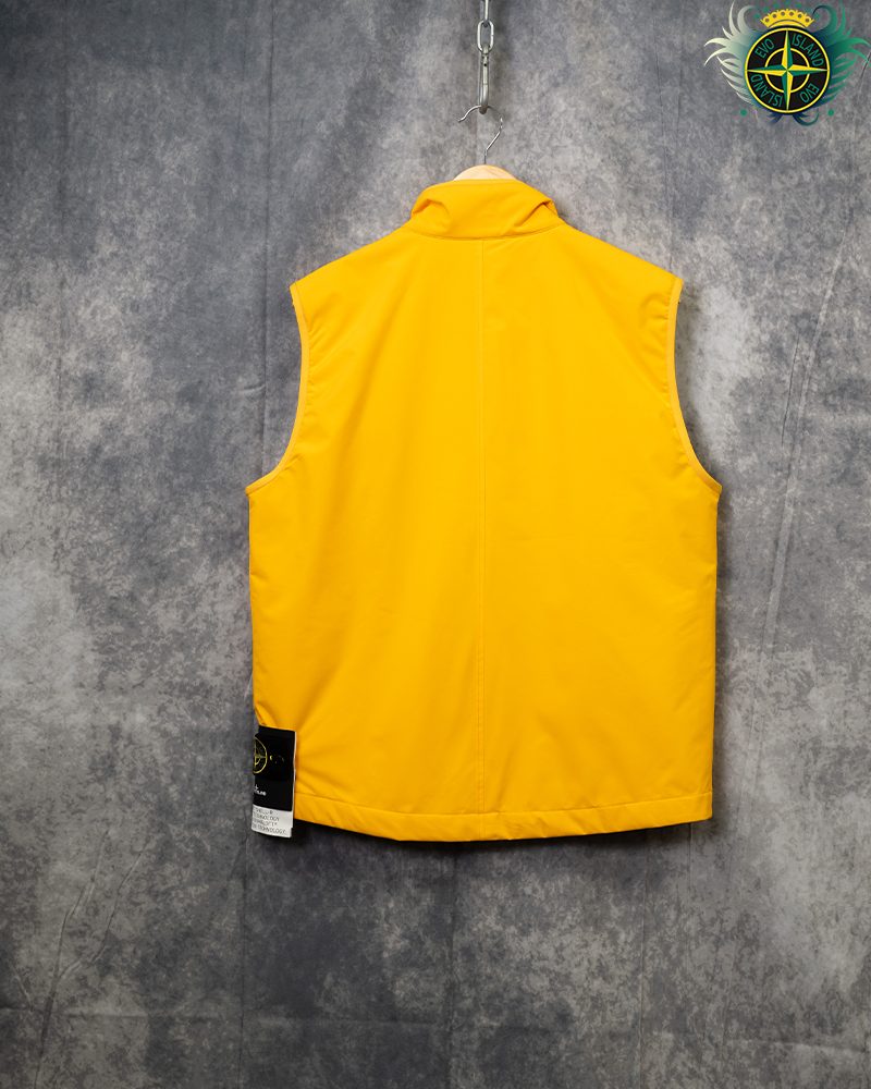 Stone Island Soft Shell-R E.Dye Technology Gilet Yellow - L