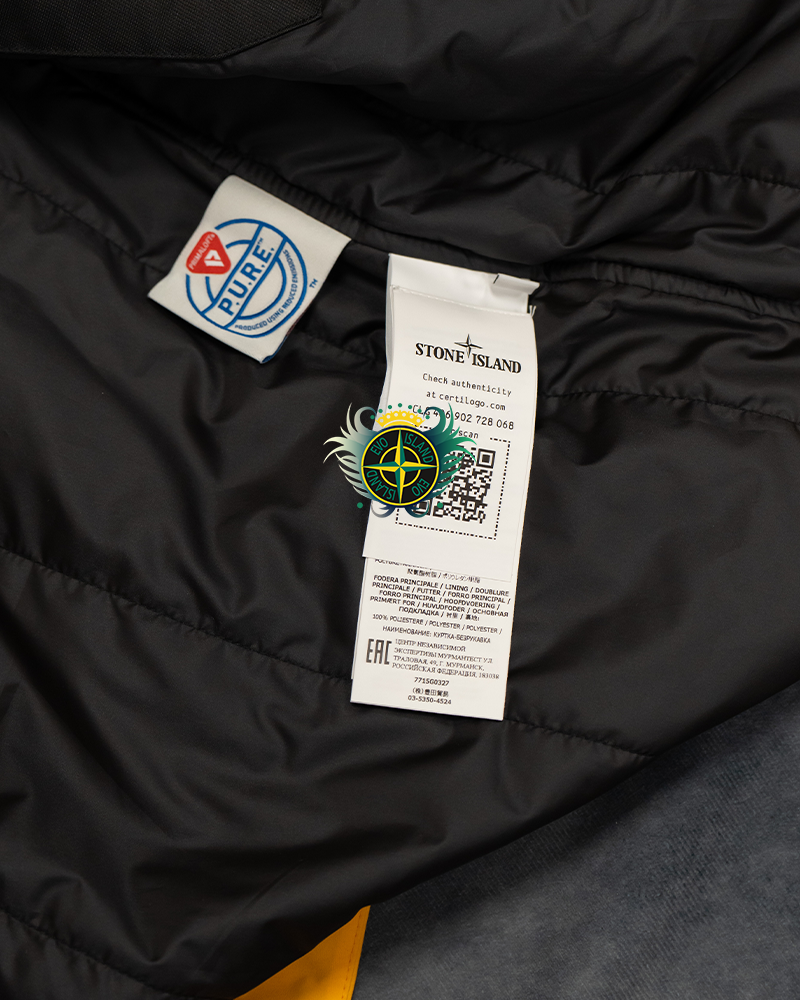 Stone Island Soft Shell-R E.Dye Technology Gilet Yellow - L