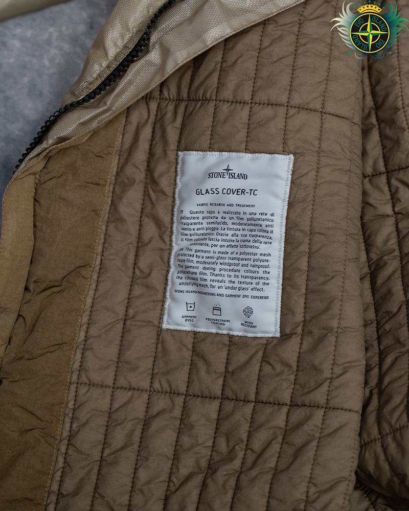 Stone Island Glass Cover-TC Coat Khaki - M