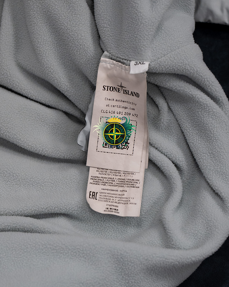 Stone Island David Light-TC With Micropile Jacket Pearl Grey - 3XL