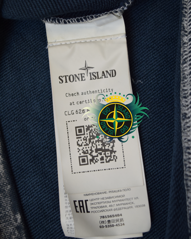 Stone island X Snowbeast Embroidered crewneck detail view