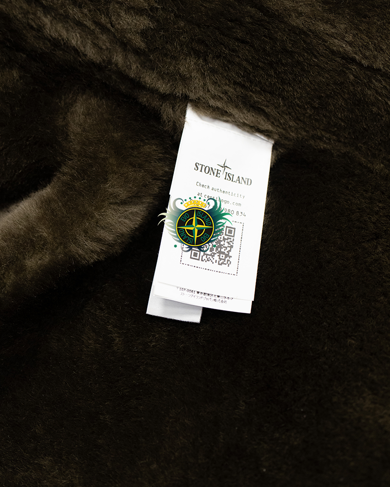 Stone Island Ghost Piece Suede Sheepskin Coat Cream - XL