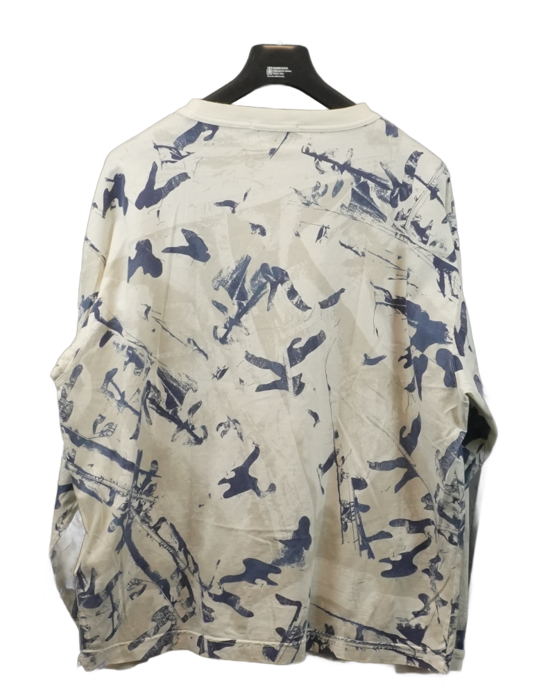 Stone Island Lightweight Scan camo Crewneck Sweater Camo back view