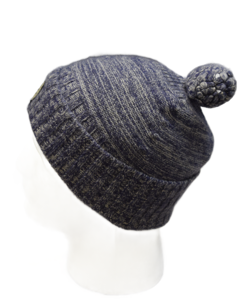 Stone Island Kids Knit Hat Blue back view
