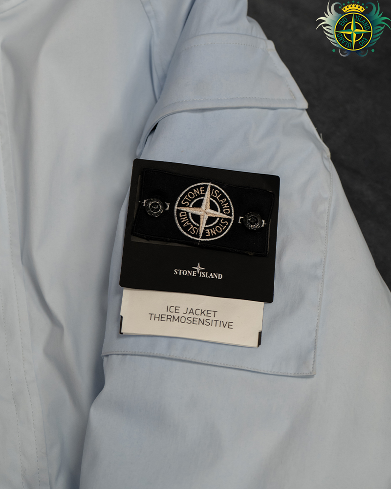Stone Island Special Process Thermosensitive Ice Jacket Light Blue - M