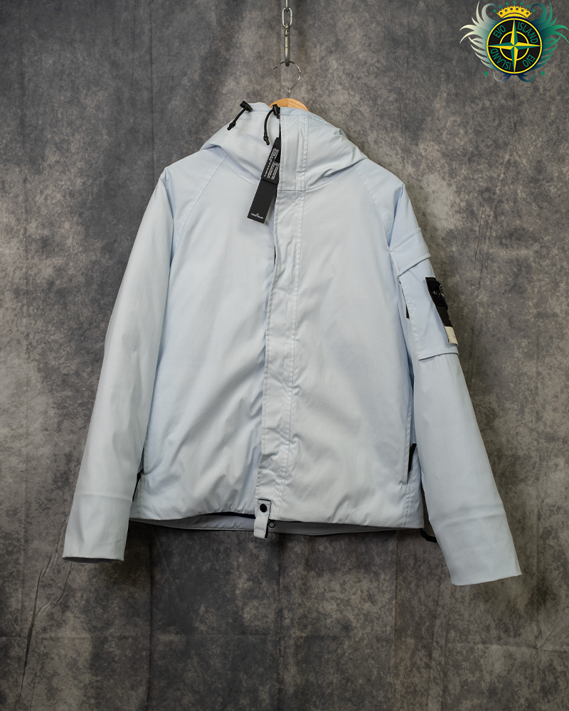 Stone Island Special Process Thermosensitive Ice Jacket Light Blue - M