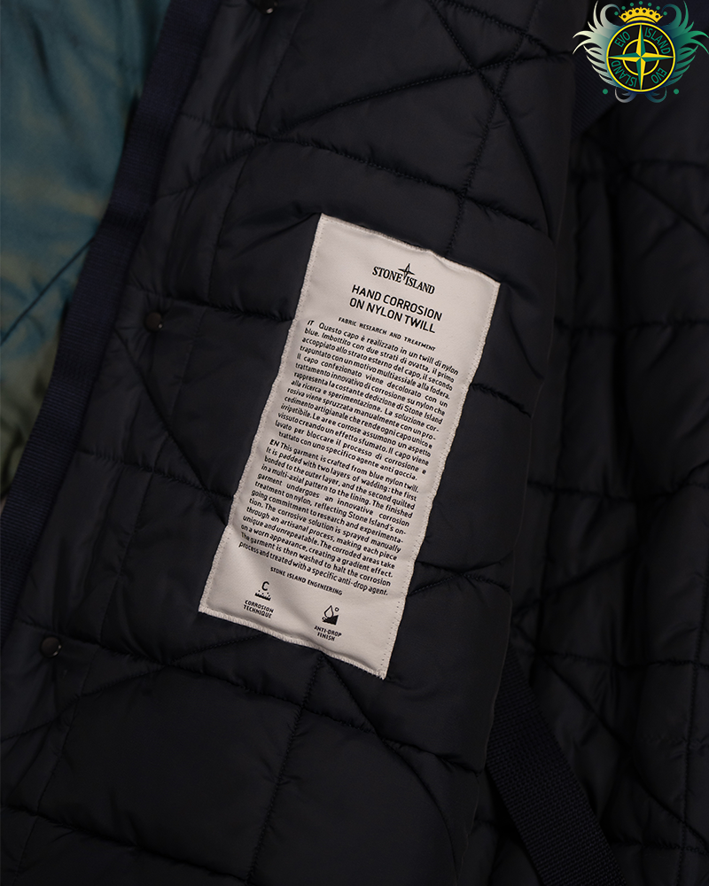 Stone Island X Porter Nylon Twill Jacket Blue - XL