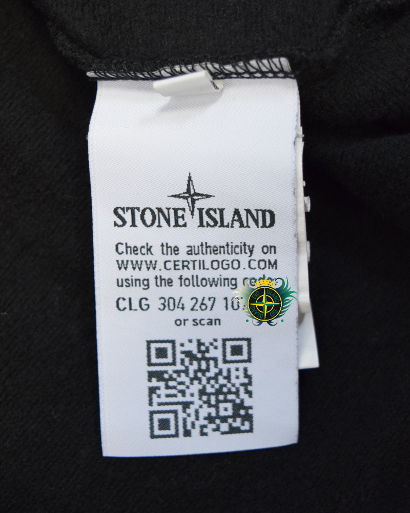Stone Island Crewneck Sweater Multi Pocket Black detail view