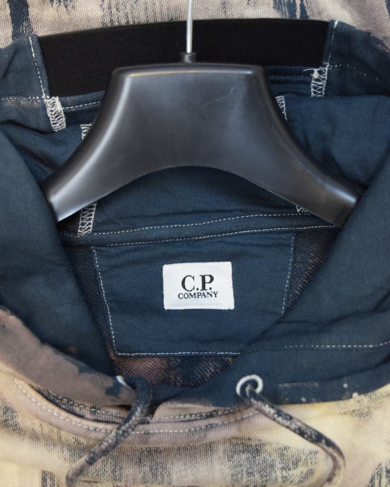 C.P Company Snow Beast corrosion Lens Hoodie Corrosion detail view