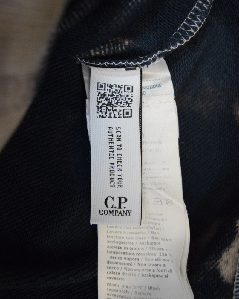 C.P Company Snow Beast corrosion Lens Hoodie Corrosion detail view
