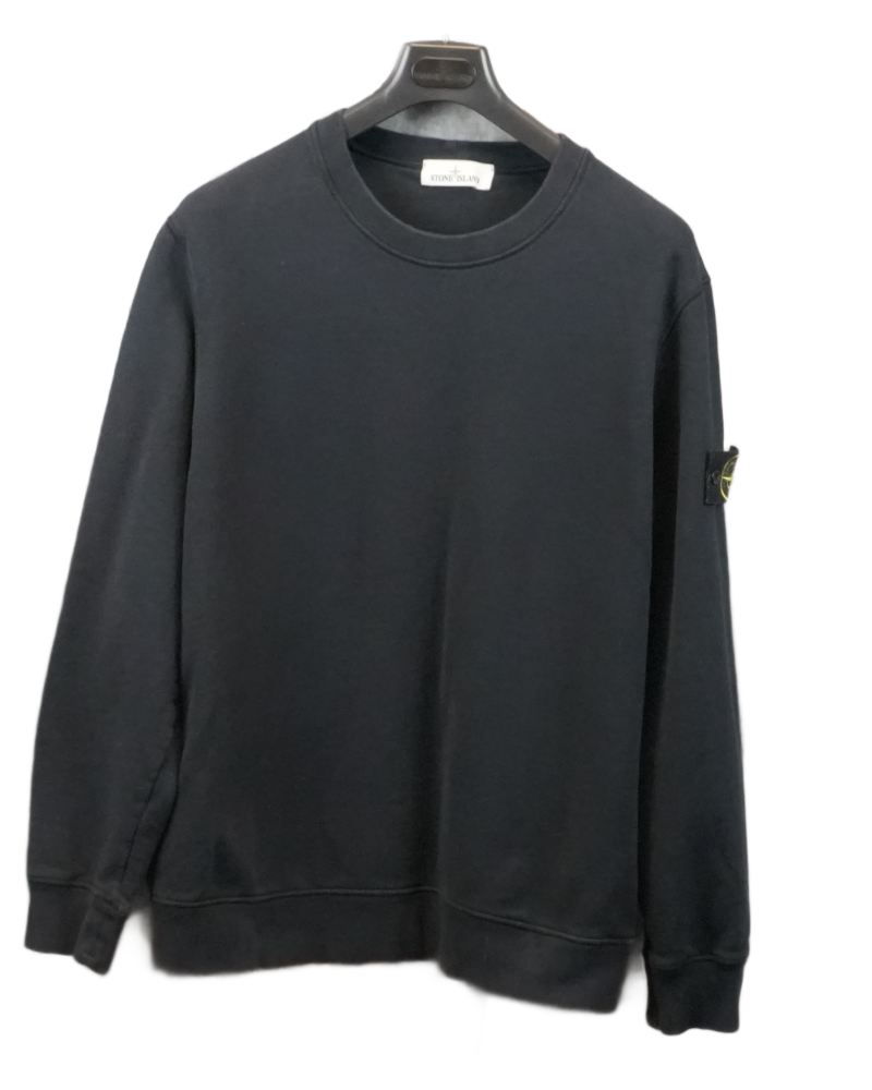 Stone Island Crewneck Sweatshirt Navy Blue front view