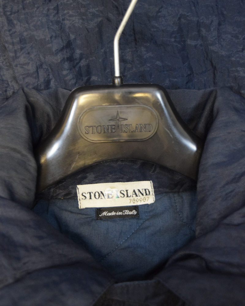 Stone Island Vintage Monofilament Mesh Jacket Navy Blue 32164216 detail view
