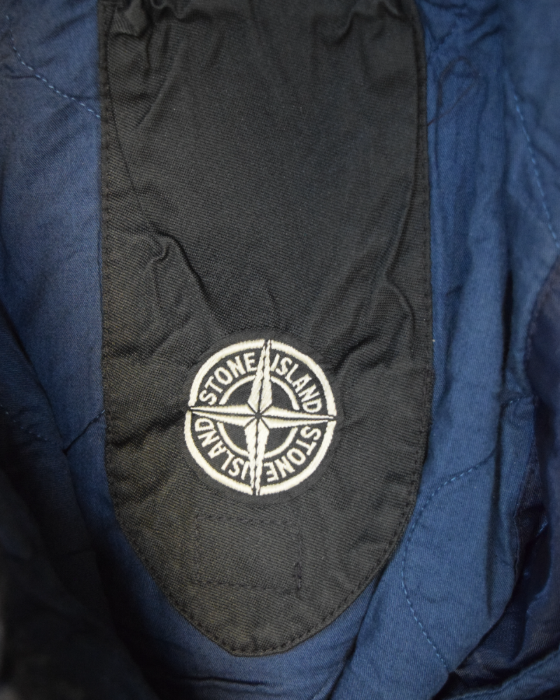 Stone Island Vintage Monofilament Mesh Jacket Navy Blue 32164216 detail view