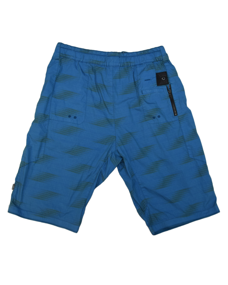 Stone Island Shadow Project Bermuda Shorts Blue back view
