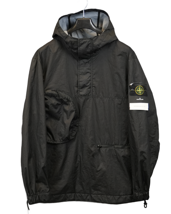 Stone Island Membrana 3L TC Smock black front view