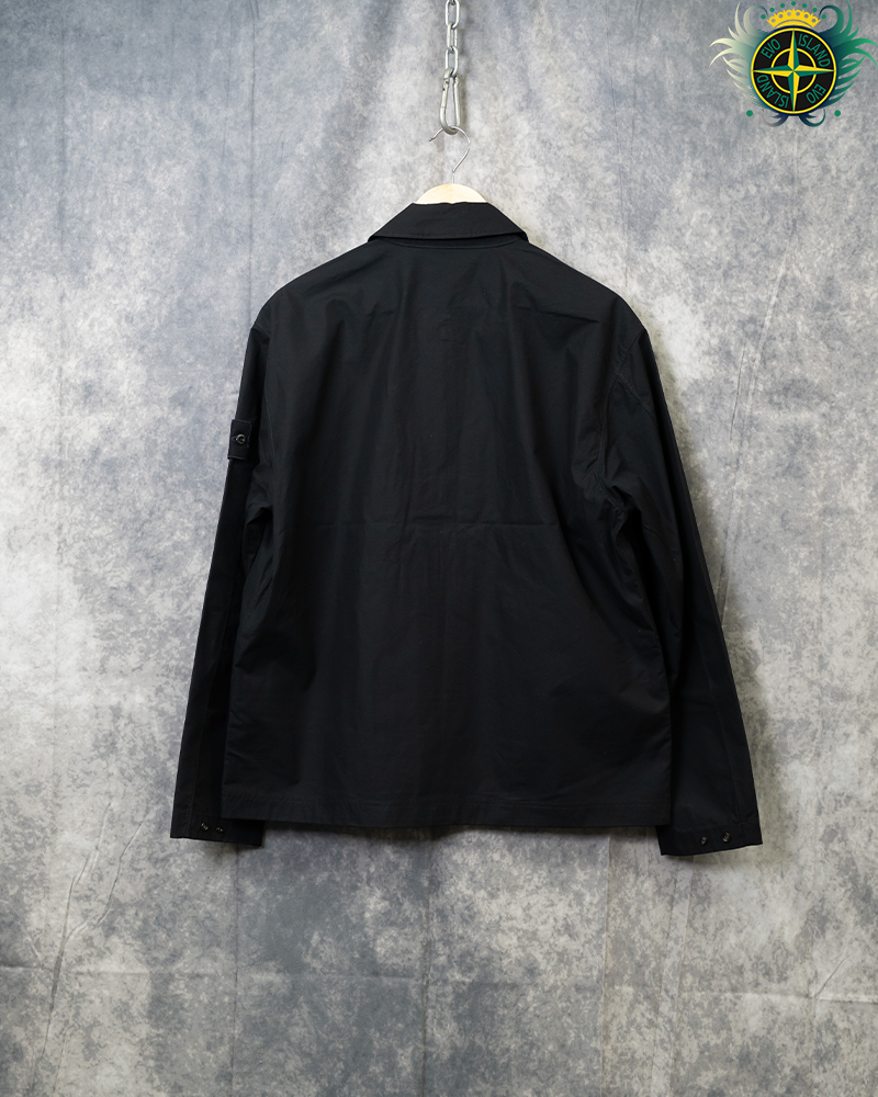 Stone Island Ghost Piece Cotton Overshirt Black - L
