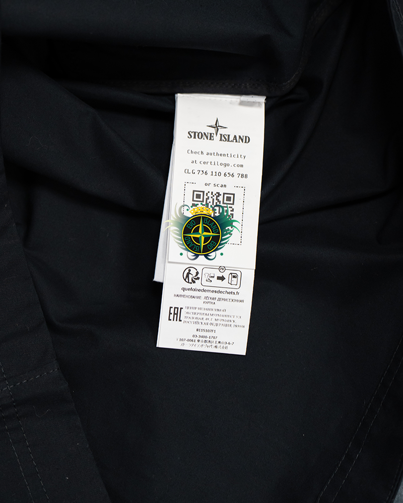 Stone Island Ghost Piece Cotton Overshirt Black - L