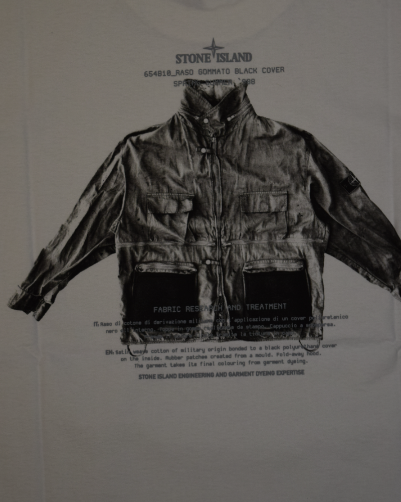Stone Island Archivio Back Print T-Shirt white detail view