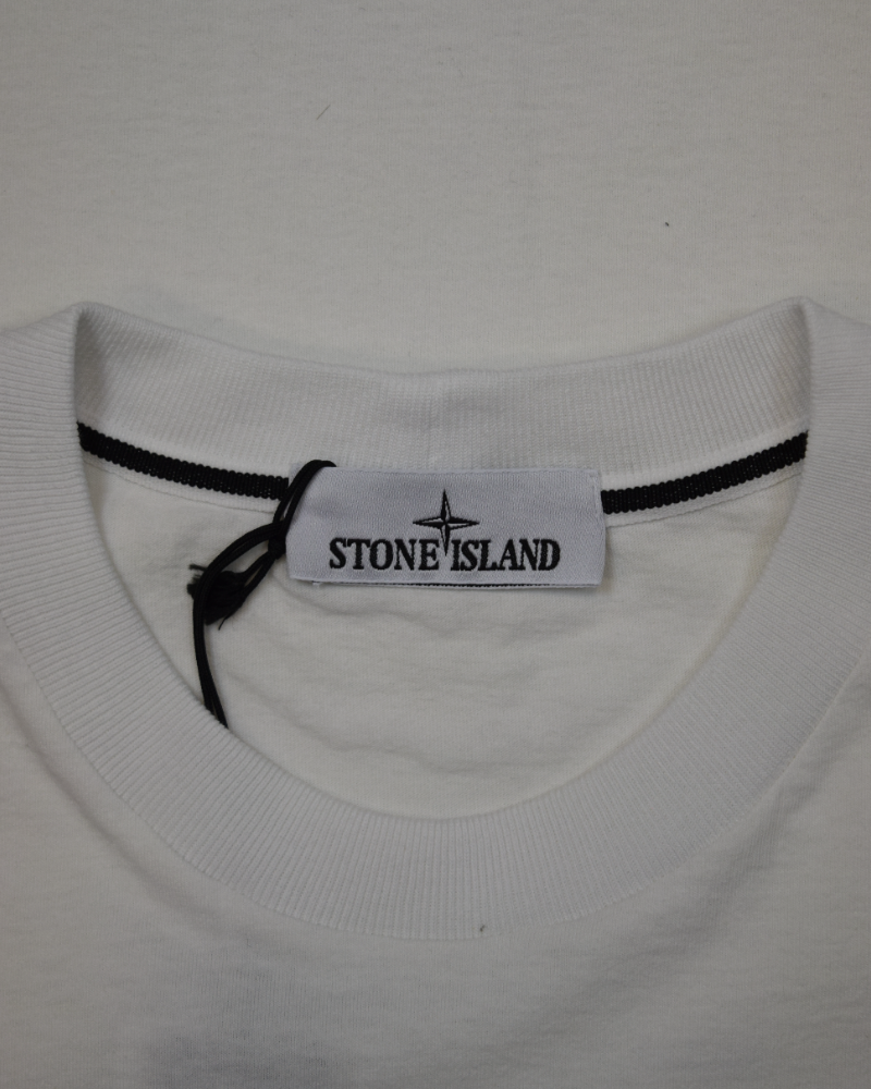 Stone Island Archivio Back Print T-Shirt white detail view