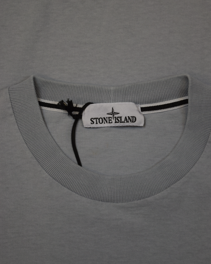 Stone Island Archivio Back Print T-Shirt Ash Grey detail view