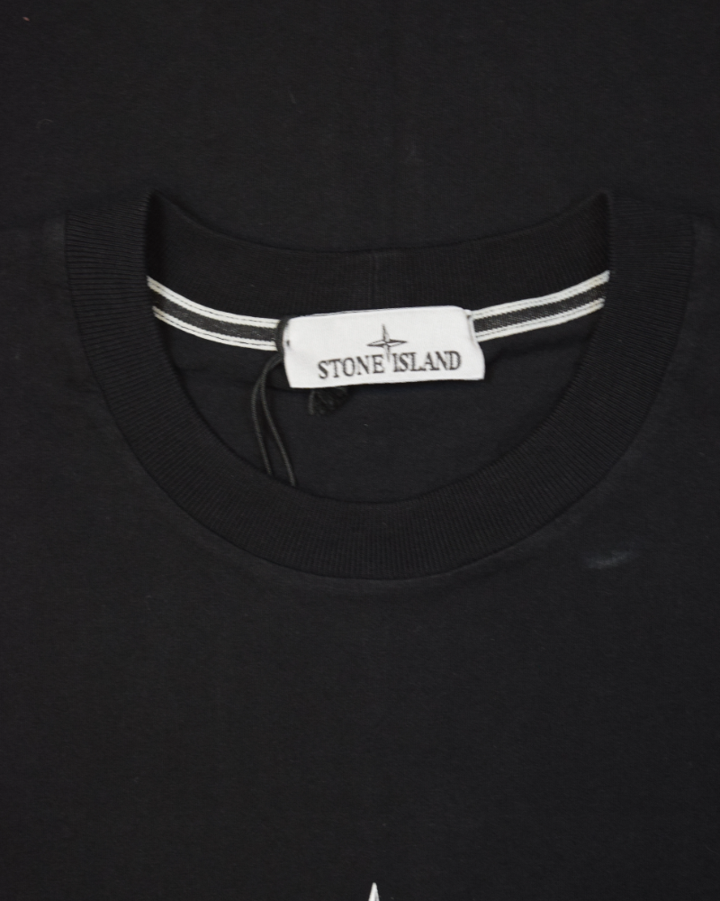 Stone Island Archivio Back Print T-Shirt Black detail view